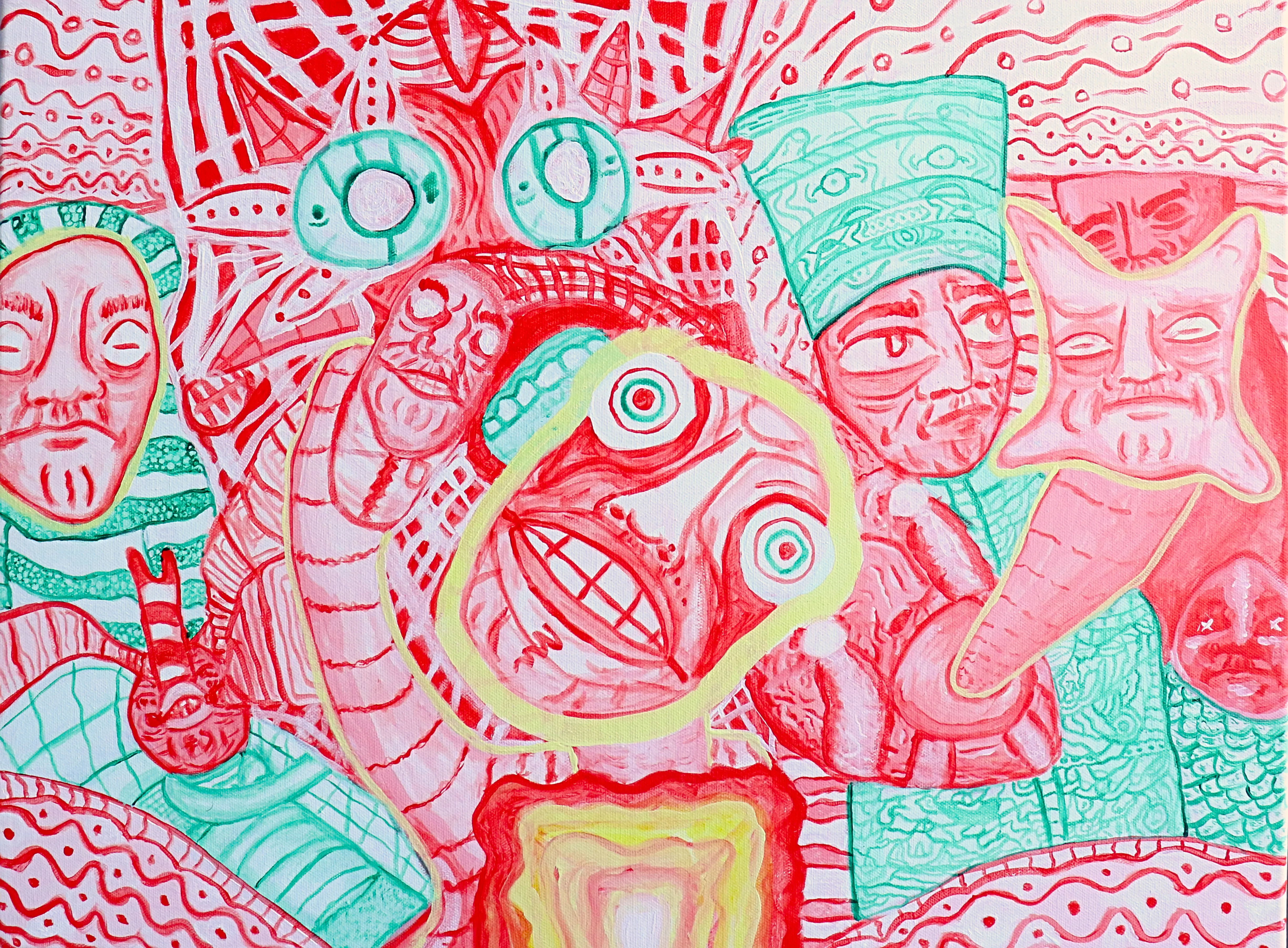 Painting Handheld Future, Holy Merciful Parasite