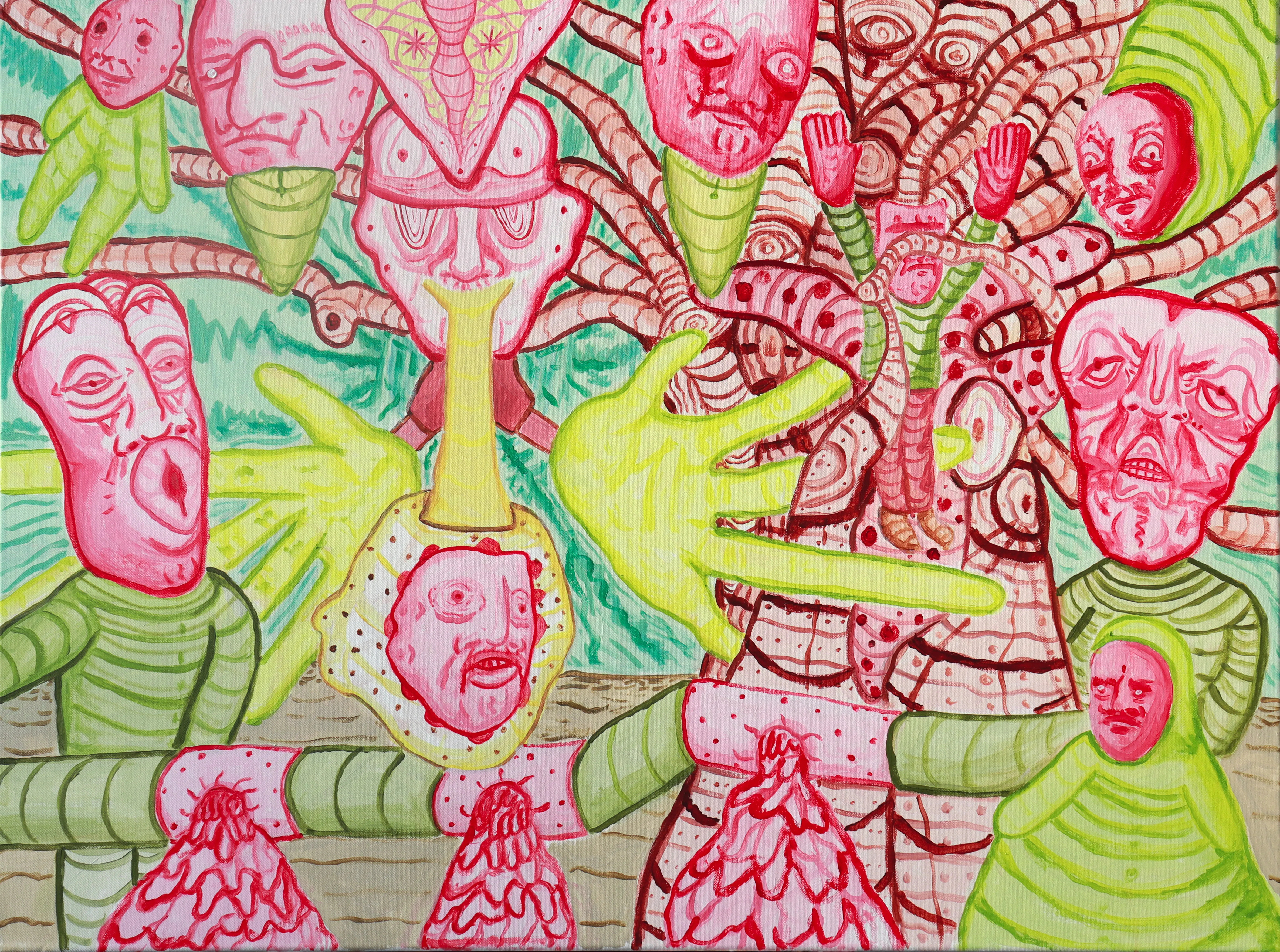 Painting My Blood Feeds the Conscious Tree